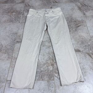 Peter Millar Chino Pants Mens 40x33 Ivory Straight Leg Golf Classic Preppy